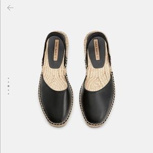 Zara Basic sandals Black and cream size 39